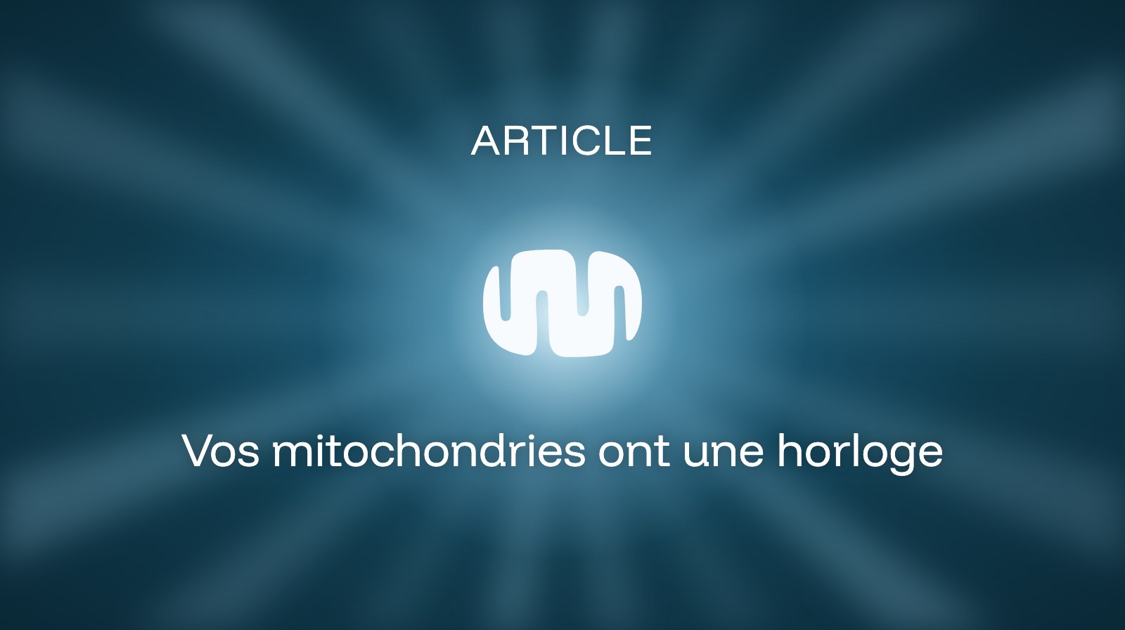 Vos mitochondries ont une horloge